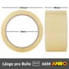 Klebeband Paketband Packband BOPP 66m x 48mm Transparent 6er oder 36er Rollen