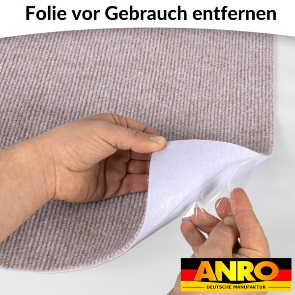 Bodenschutzmatte Teppich Bürostuhlunterlage Schreibtischstuhlunterlage selbsthaftend NEMESIS Beige