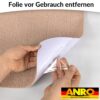 Bodenschutzmatte Teppich Bürostuhlunterlage Schreibtischstuhlunterlage selbsthaftend NEMESIS Hellbraun