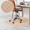 Bodenschutzmatte Teppich Bürostuhlunterlage Schreibtischstuhlunterlage selbsthaftend NEMESIS Creme