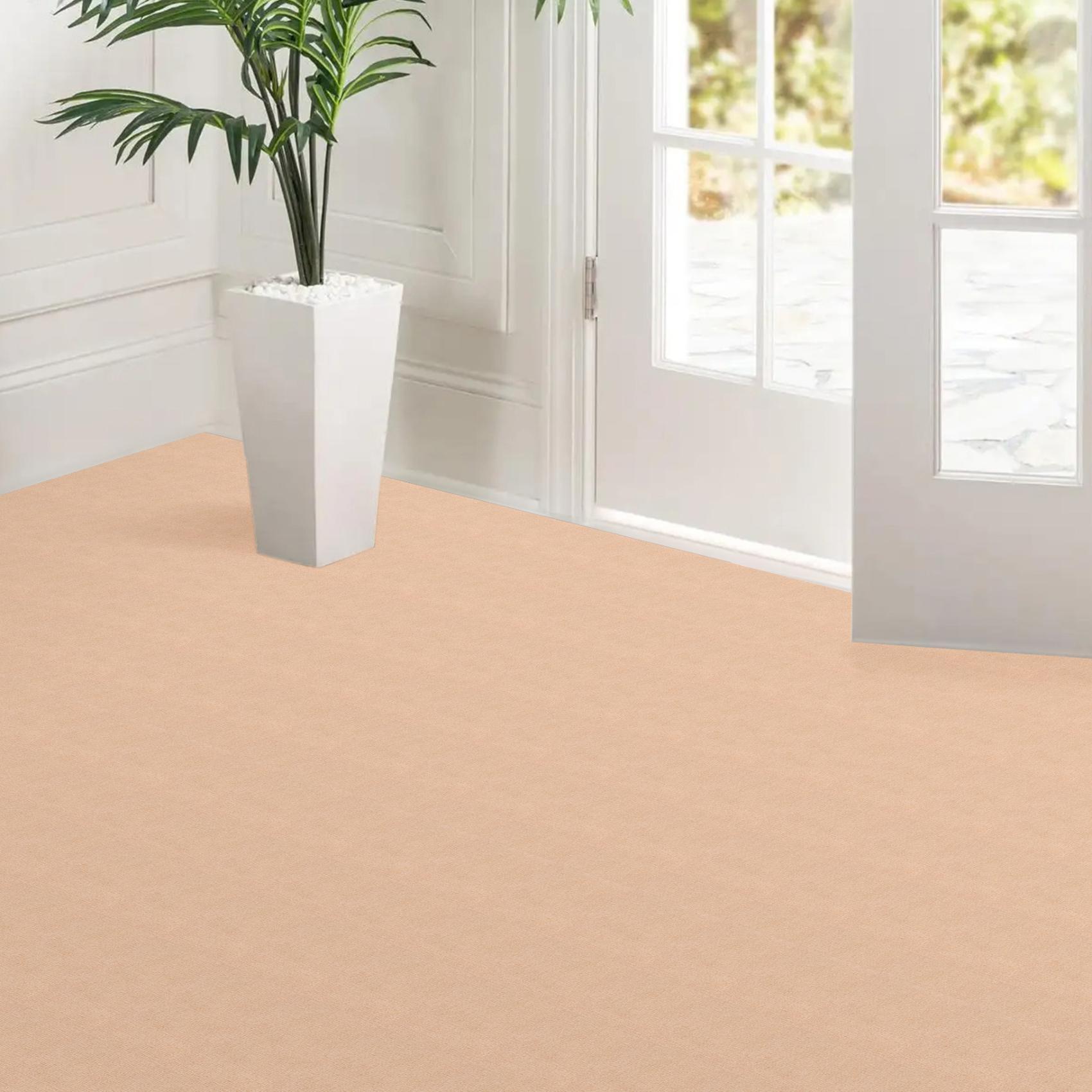 Selbsthaftende Bodenmatte Teppich Antirutsch-Matte Bodenbelag rutschfest in Meterware Hellbraun