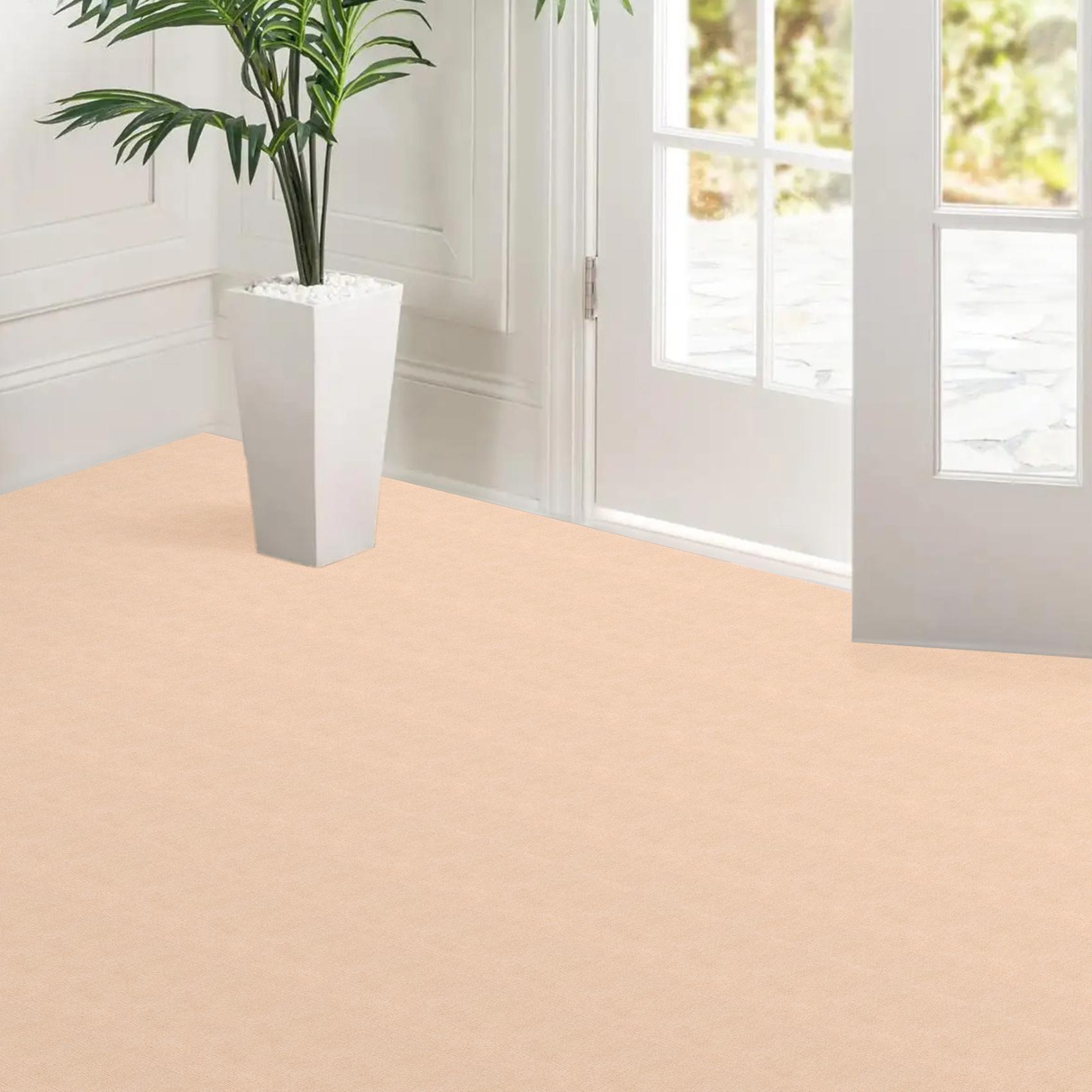 NEMCREM_40 Selbsthaftende Bodenmatte Teppich Antirutsch-Matte Bodenbelag rutschfest in Meterware Creme