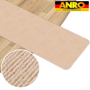 Treppenteppich Treppenstufen Teppich Stufenteppich Stufenmatte selbsthaftend Rechteckig NEMESIS Creme