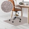 Bodenschutzmatte Teppich Bürostuhlunterlage Schreibtischstuhlunterlage selbsthaftend NEMESIS Beige