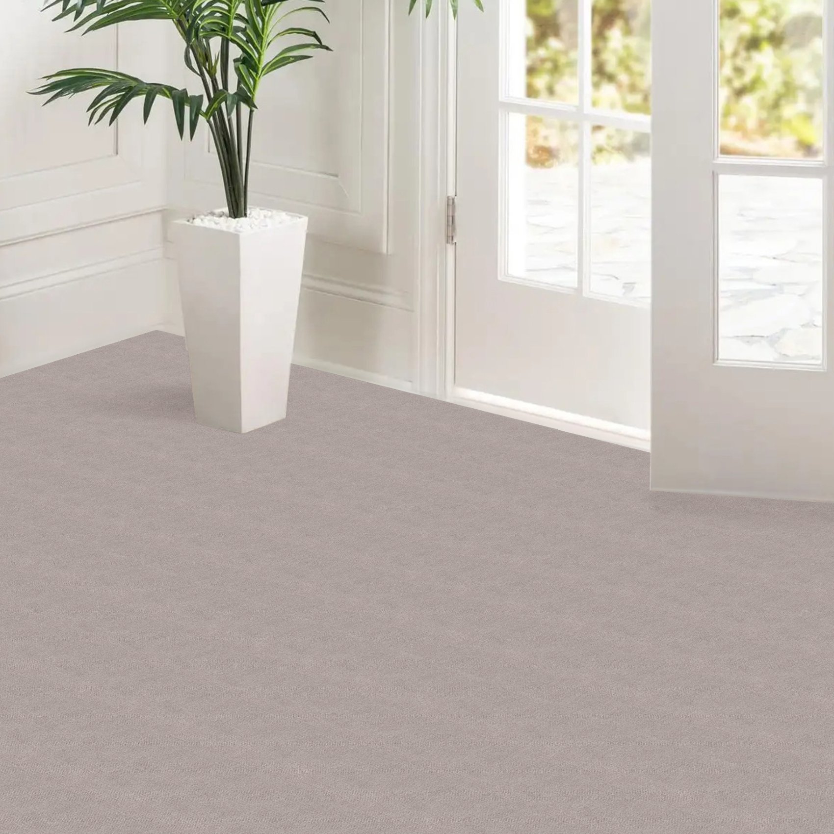 NEMBEIG_40 Selbsthaftende Bodenmatte Teppich Antirutsch-Matte Bodenbelag rutschfest in Meterware Beige