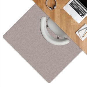 Bodenschutzmatte Teppich Bürostuhlunterlage Schreibtischstuhlunterlage selbsthaftend NEMESIS Beige