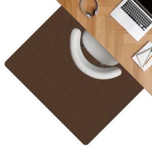 Bodenschutzmatte Teppich Bürostuhlunterlage Schreibtischstuhlunterlage selbsthaftend NEMESIS Schoko