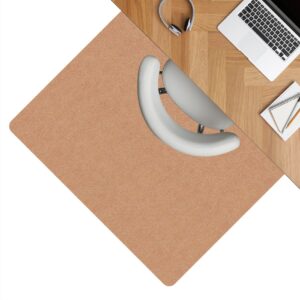 Bodenschutzmatte Teppich Bürostuhlunterlage Schreibtischstuhlunterlage selbsthaftend NEMESIS Hellbraun