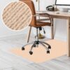 Bodenschutzmatte Teppich Bürostuhlunterlage Schreibtischstuhlunterlage selbsthaftend NEMESIS Creme