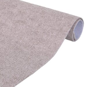 Selbsthaftende Bodenmatte Teppich Antirutsch-Matte Bodenbelag rutschfest in Meterware Beige