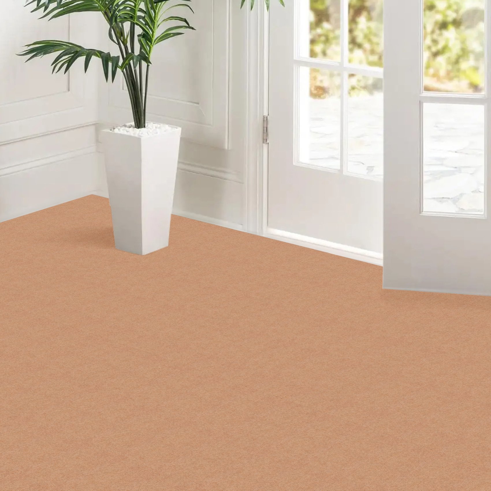 Selbsthaftende Bodenmatte Teppich Antirutsch-Matte Bodenbelag rutschfest in Meterware Hellbraun