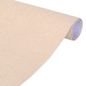 Selbsthaftende Bodenmatte Teppich Antirutsch-Matte Bodenbelag rutschfest in Meterware Creme