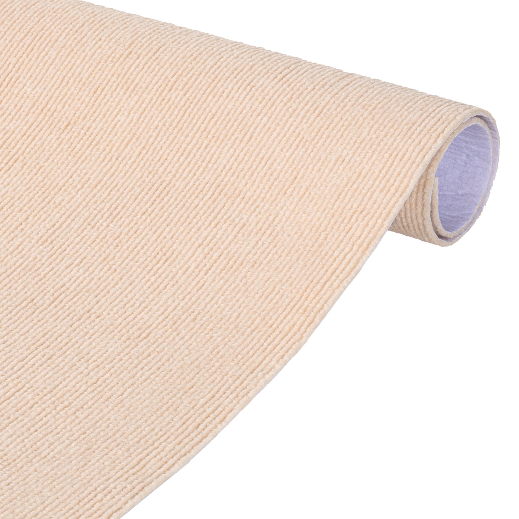 NEMCREM_10 Selbsthaftende Bodenmatte Teppich Antirutsch-Matte Bodenbelag rutschfest in Meterware Creme