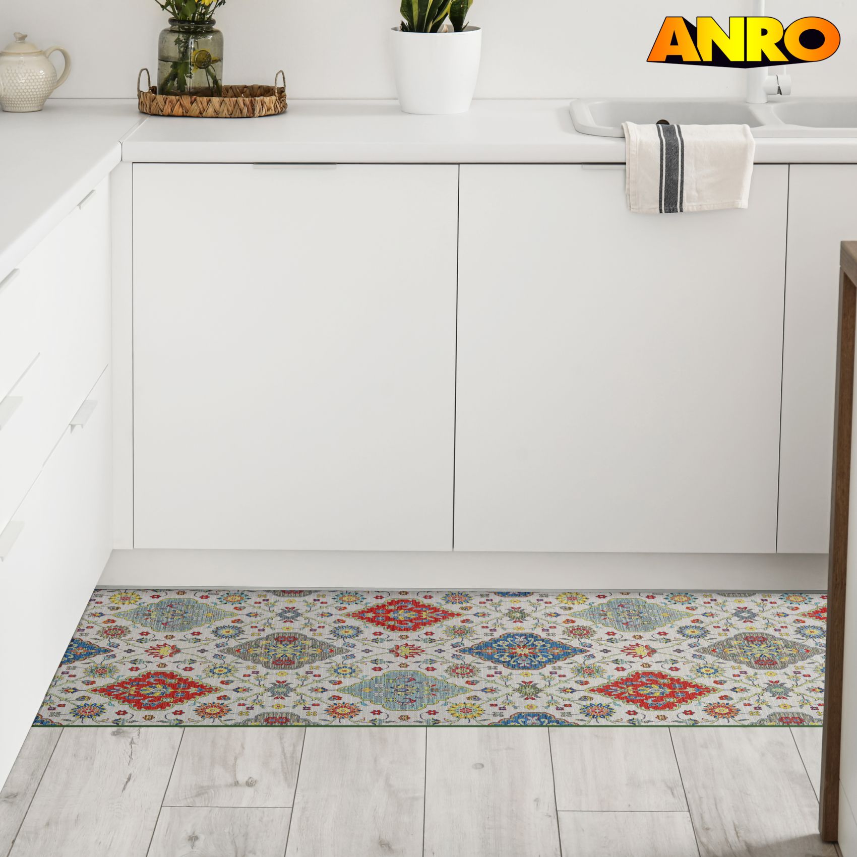 SPRINT88_24 Küchenläufer waschbar Küchenteppich rutschfest Sprinty Vita 52cm Breite