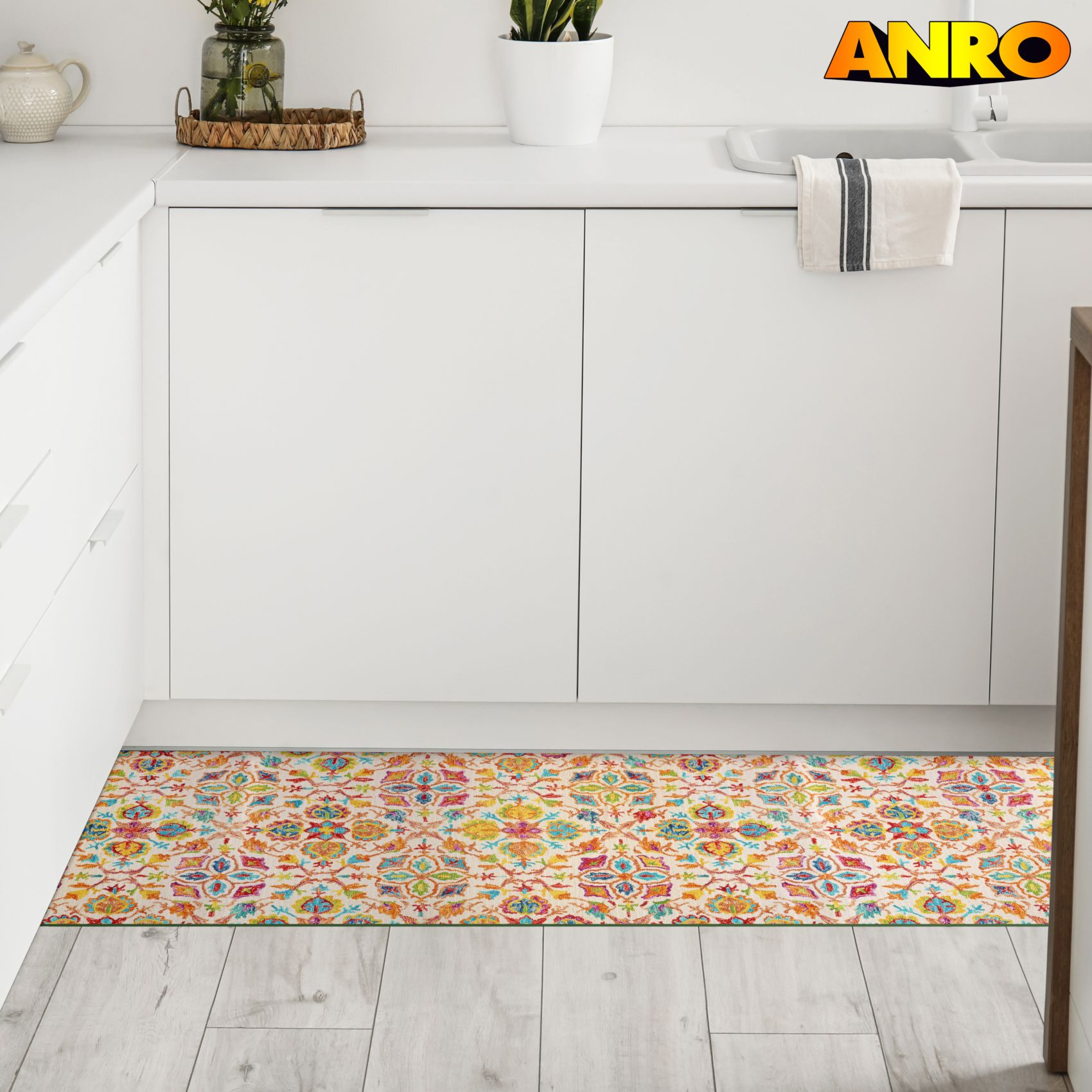 Küchenläufer waschbar Küchenteppich rutschfest Sprinty Abbraccio 52cm Breite