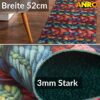 Küchenläufer waschbar Küchenteppich rutschfest Sprinty Drappo 52cm Breite