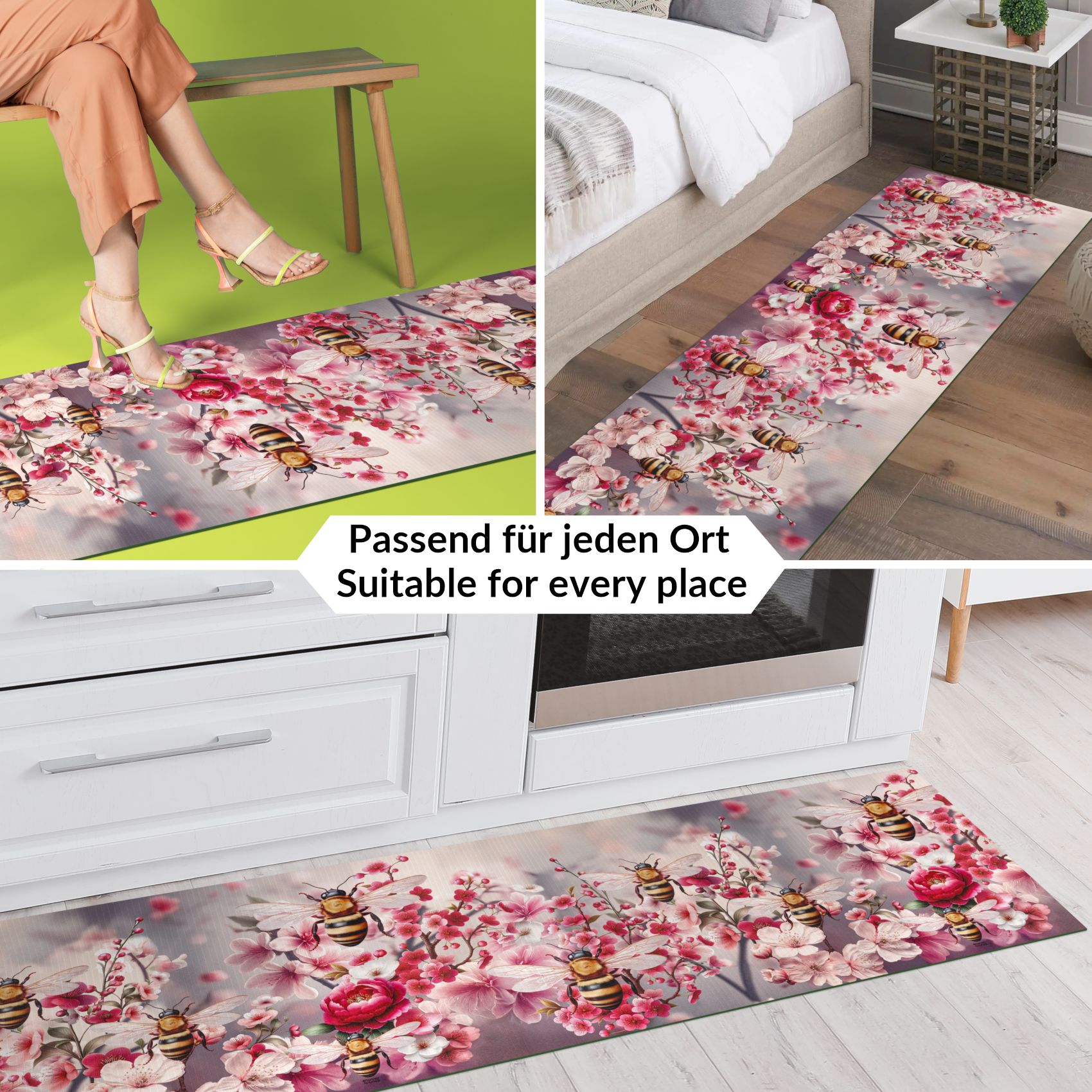 SPRINT91_40 Küchenläufer waschbar Küchenteppich rutschfest Sprinty Bosforo 52cm Breite