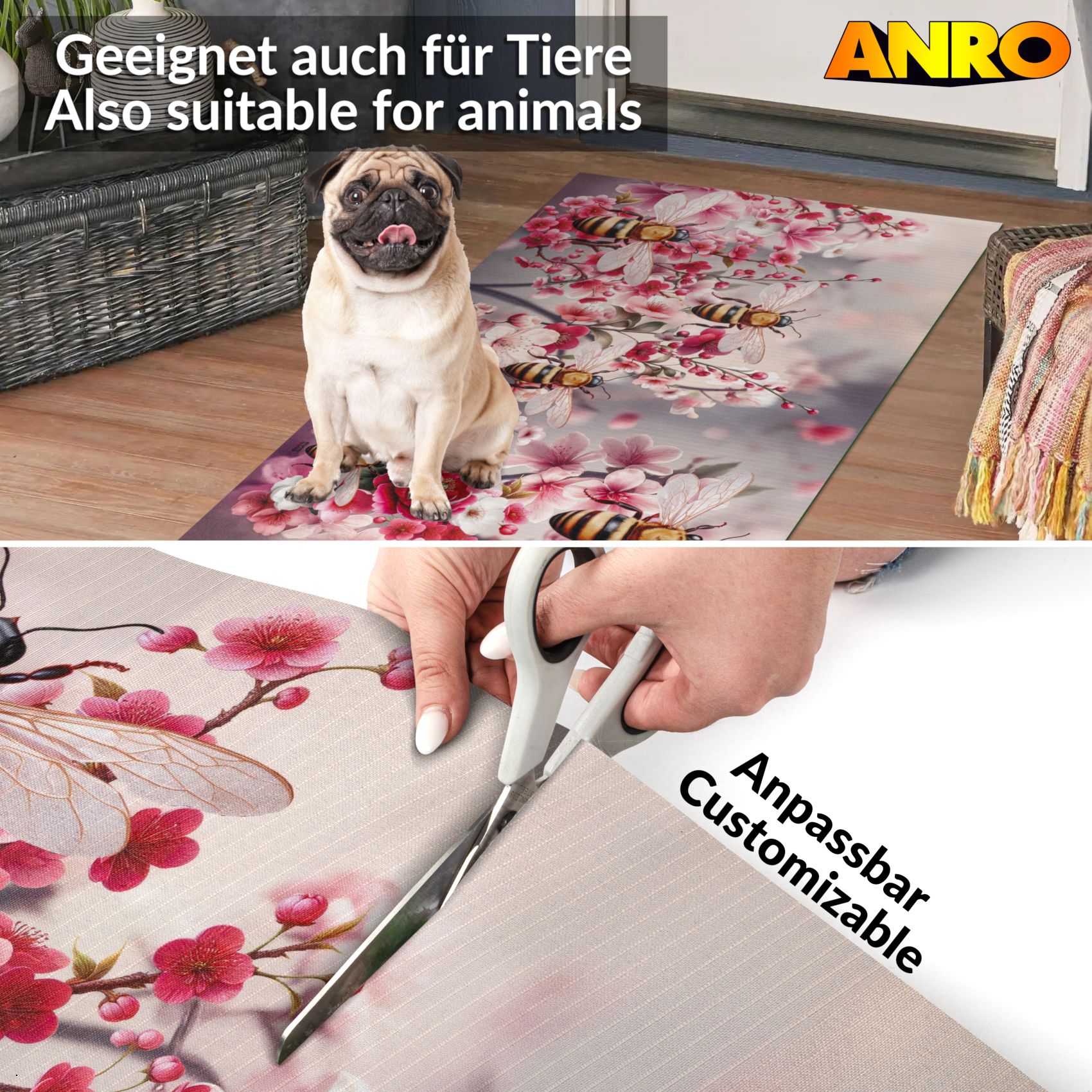 SPRINT91_50 Küchenläufer waschbar Küchenteppich rutschfest Sprinty Bosforo 52cm Breite