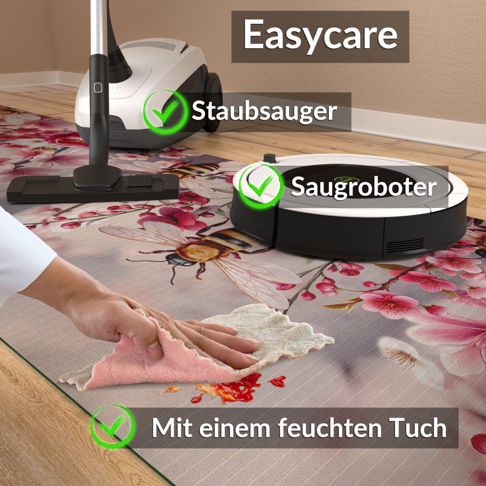 SPRINT91_70 Küchenläufer waschbar Küchenteppich rutschfest Sprinty Bosforo 52cm Breite