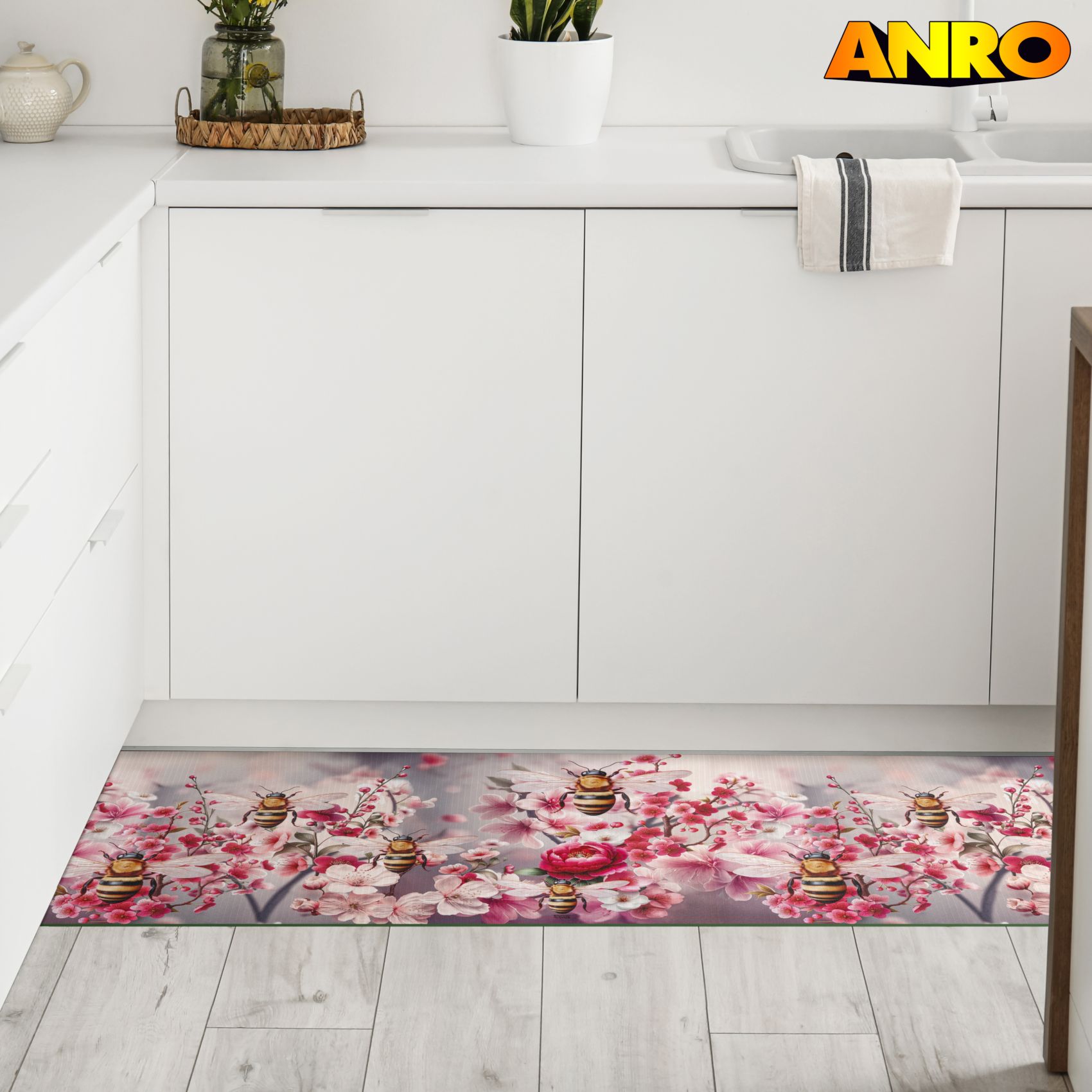 SPRINT91_24 Küchenläufer waschbar Küchenteppich rutschfest Sprinty Bosforo 52cm Breite