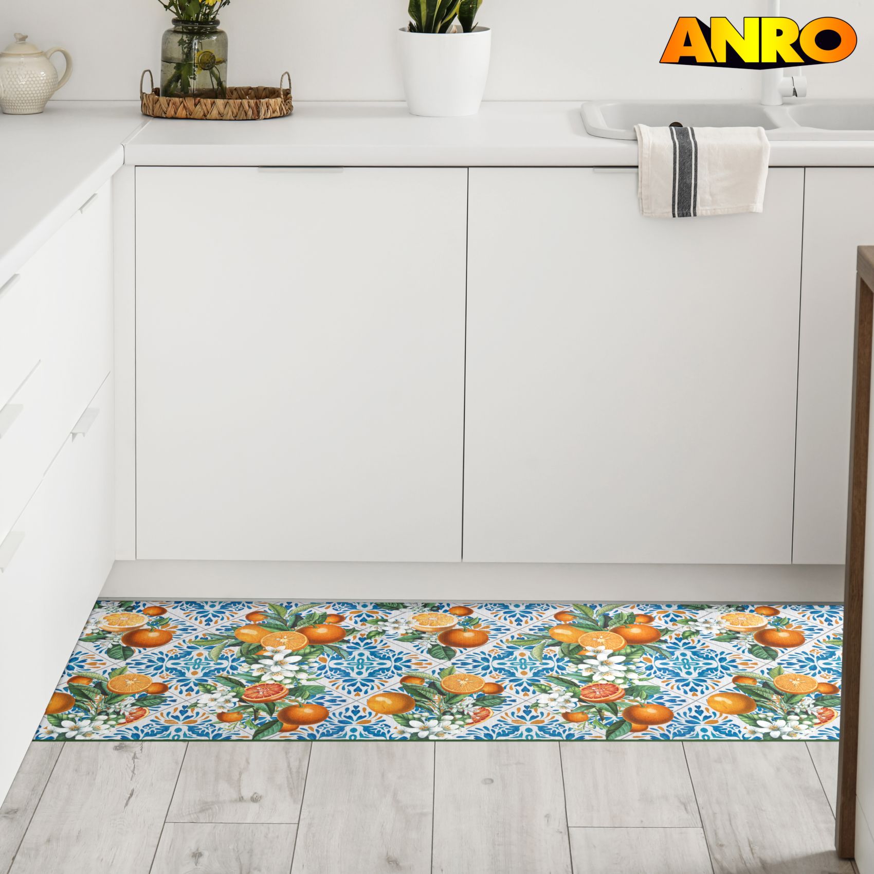SPRINT94_24 Küchenläufer waschbar Küchenteppich rutschfest Sprinty Zagara 52cm Breite