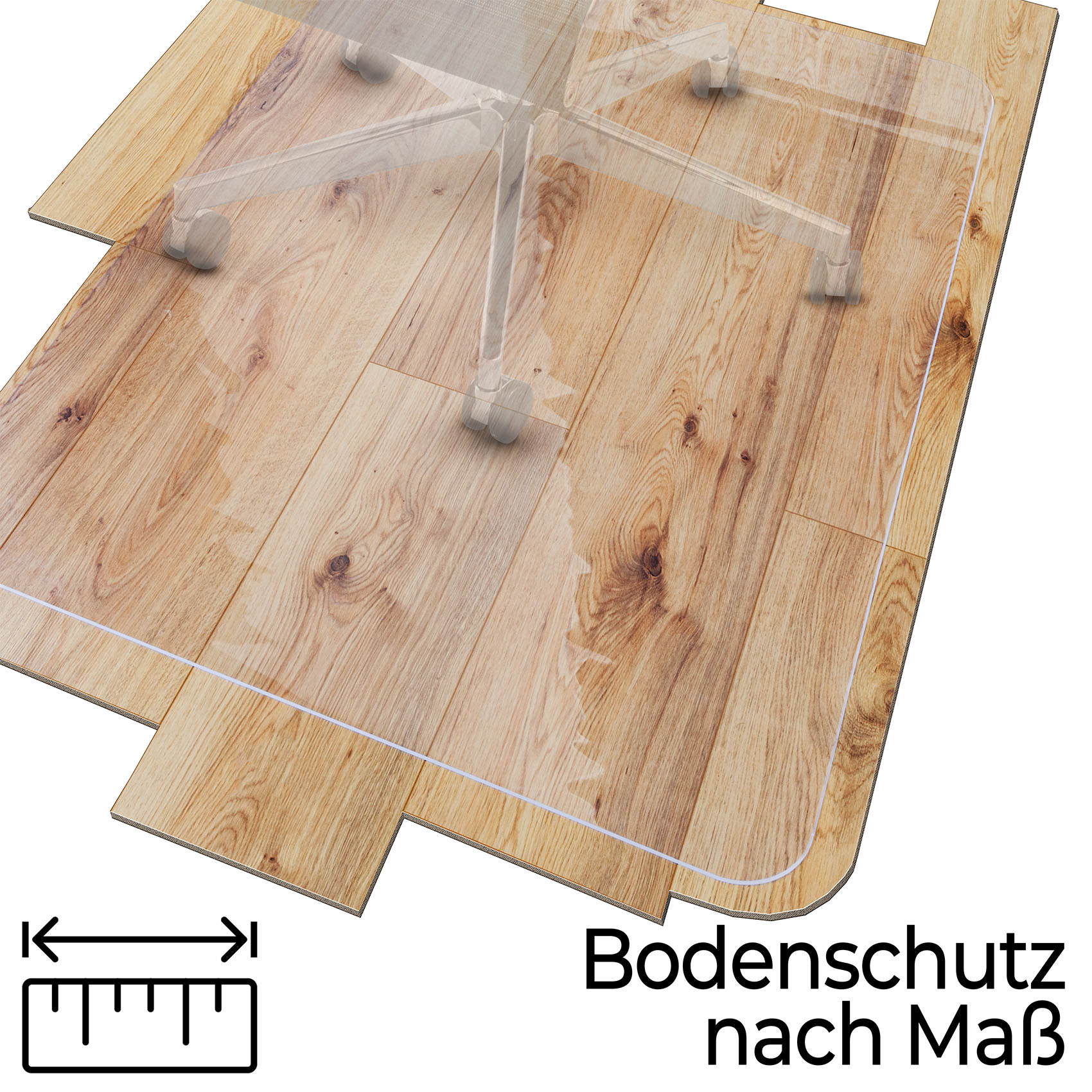 Bodenschutzmatte Bürostuhl Bürostuhlunterlage nach Maß