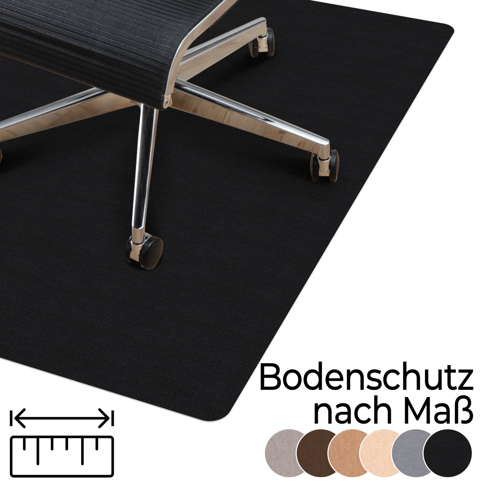 Bürostuhlunterlage Teppich Bodenschutzmatte selbsthaftend nach Maß Nemesis