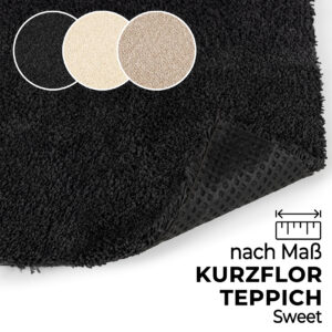 Teppich Kurzflor SWEET nach Maß Uni einfarbig