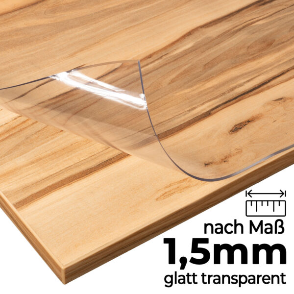 Tischschutzfolie nach Maß 1,5mm transparent geruchlos