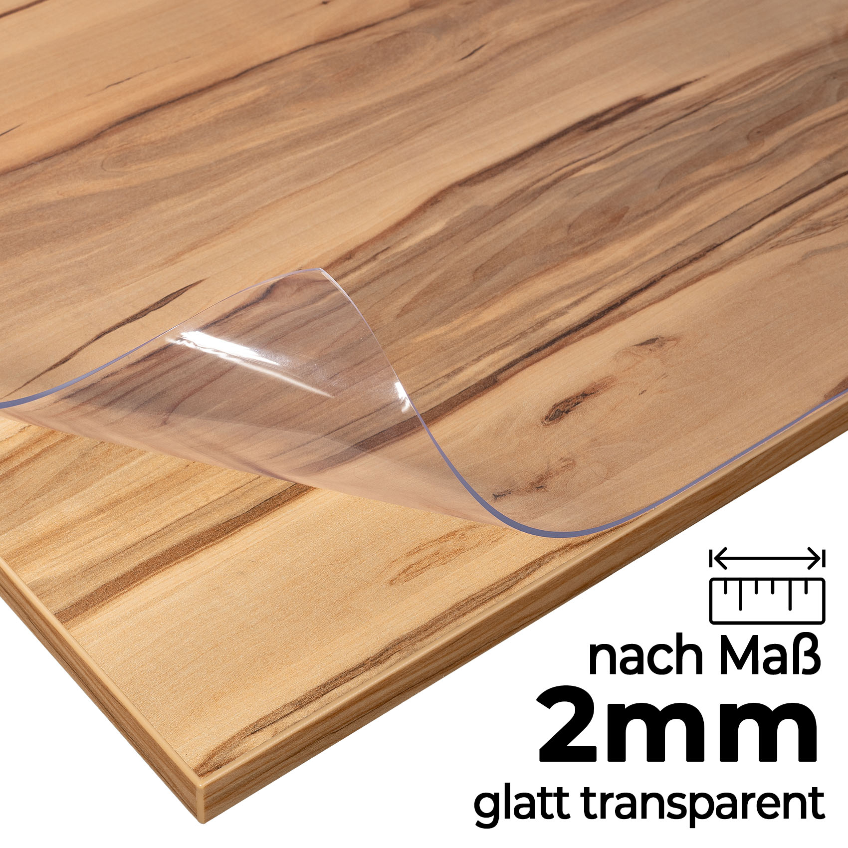 TA2_10 Tischschutzfolie nach Maß 2mm transparent