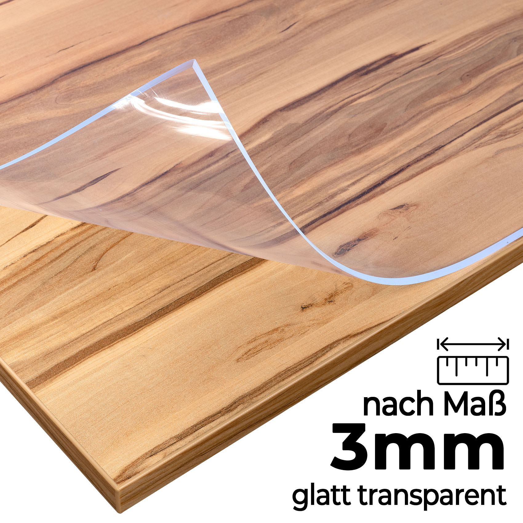 Tischschutzfolie nach Maß 3mm transparent