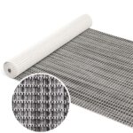 Badematte aus Meterware Leinen Optik Schwarz Breite 65cm Weichschaummatte Badvorleger 65cm